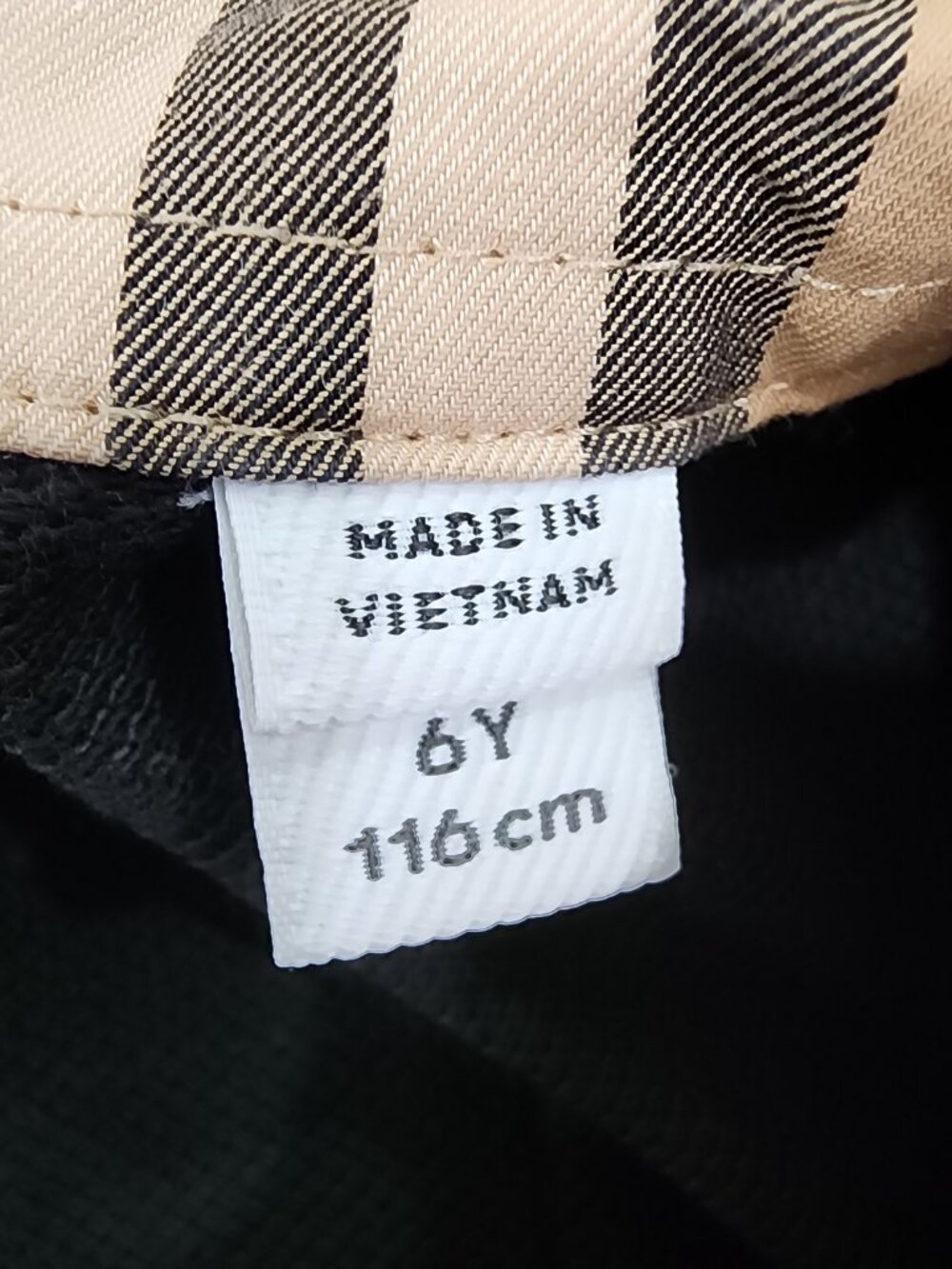 Burberry London Girls Black Nova Check Collared Cotton Shirt Dress Size 6Y - Picture 3 of 8